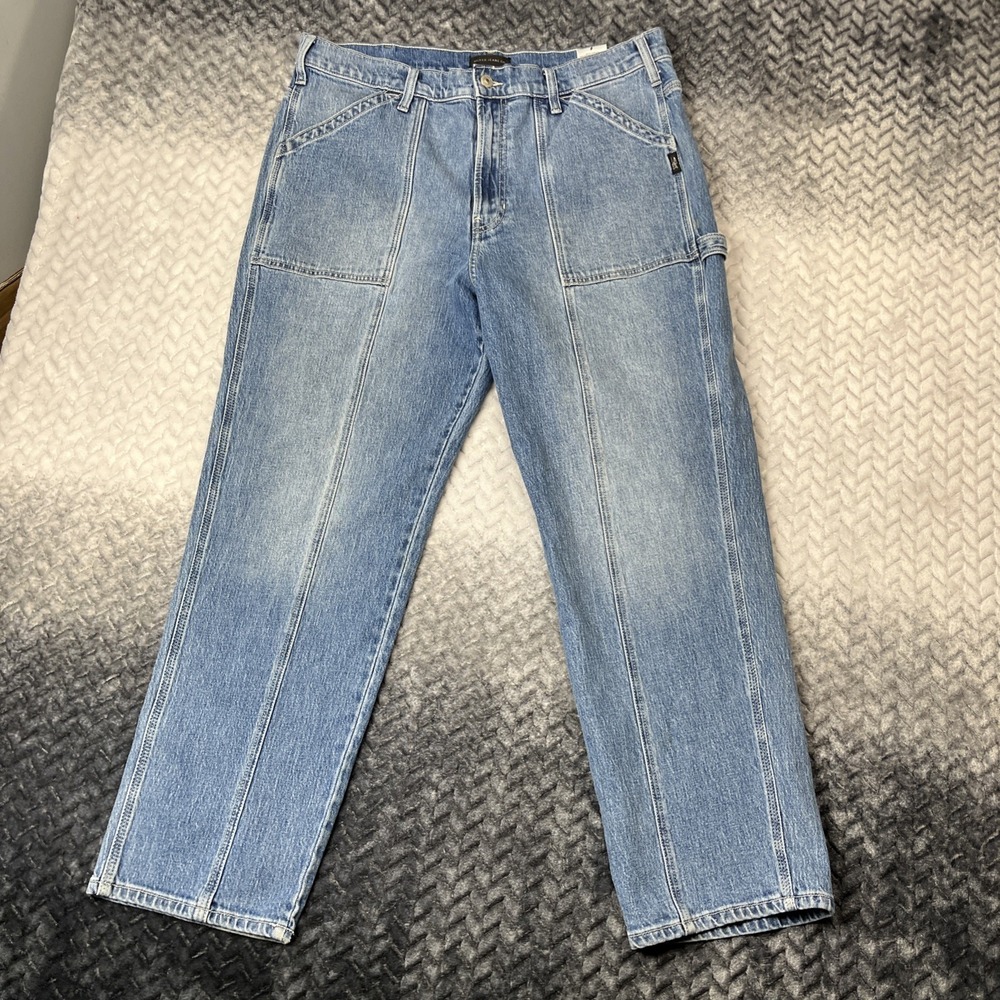 Silver Jeans Carpenter‎ Utility Jeans Womens 36x29" Dark Wash Blue Denim Work